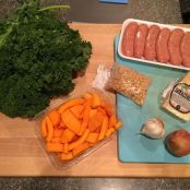 Turkey Sausage with Butternut Squash & Broccoli Rabe Recipe